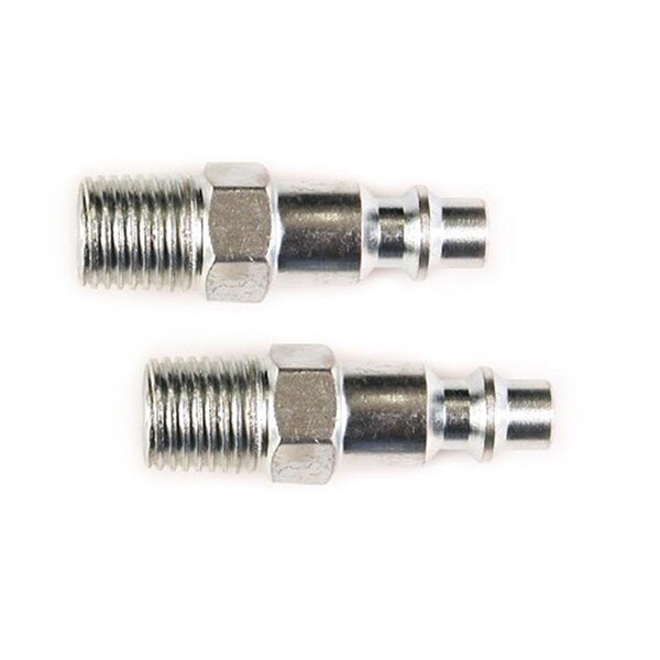 Tinkertools 0.25 x 0.25 in. Industrial Steel Plug Set with Male NPT - 2 Piece TI1867869 - main